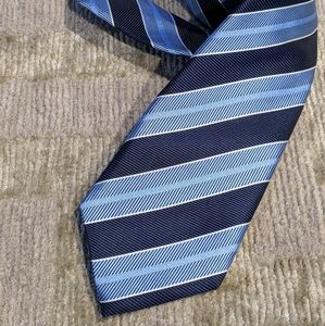 Hugo Boss Italian Silk Tie Blue Diagonal
